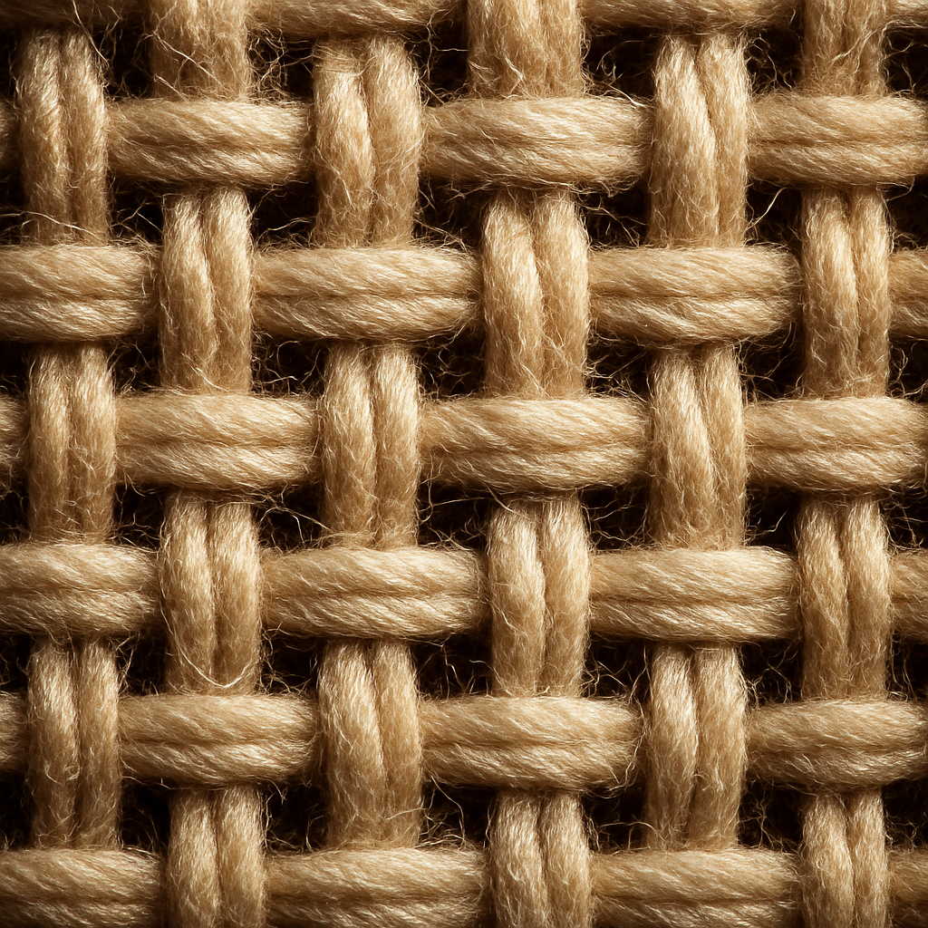 Macro detail of a woven textile weave